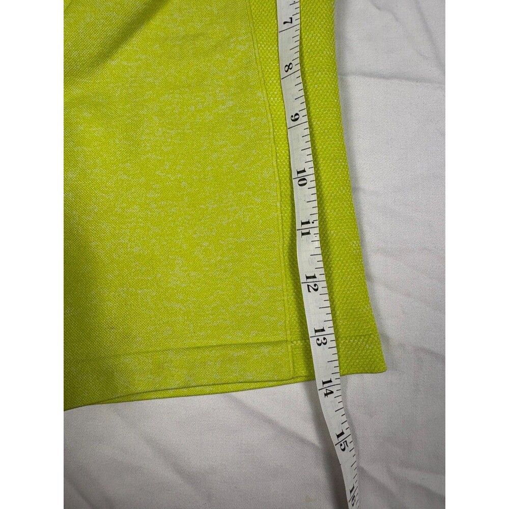 Gymshark Flex Shorts Womens M Lime Green Marl Gray 5" Inseam Workout Gym - Picture 14 of 15